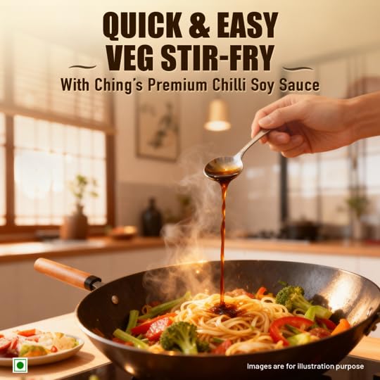 Image of Ching's Premium Chilli Soy Sauce 500g| infused with red chillies| Zesty, Bold, Balanced| All Purpose Pure Veg| Suitable for cooking, Stir-fries and dip (Pack of 3)