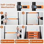 20.66 FT Telescoping Ladder, Steel Ladder with 2 Detachable Hooks | Extendable Ladder with 330 Lbs Capacity, Non-Slip Feet and Compact Folding Design for Home, RV and Outdoor Tasks