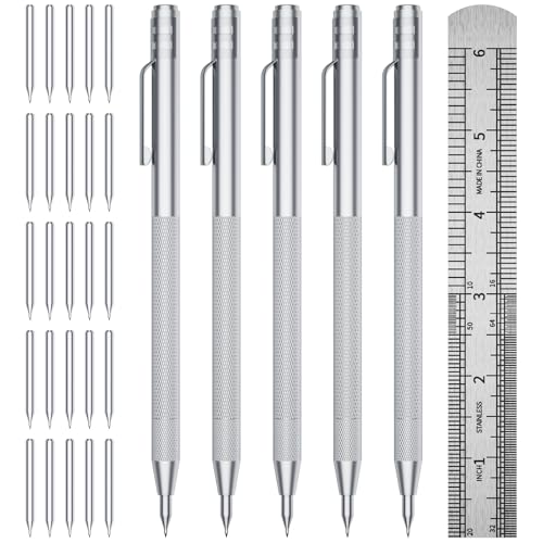 5-Pack Tungsten Carbide Scriber Tool Set