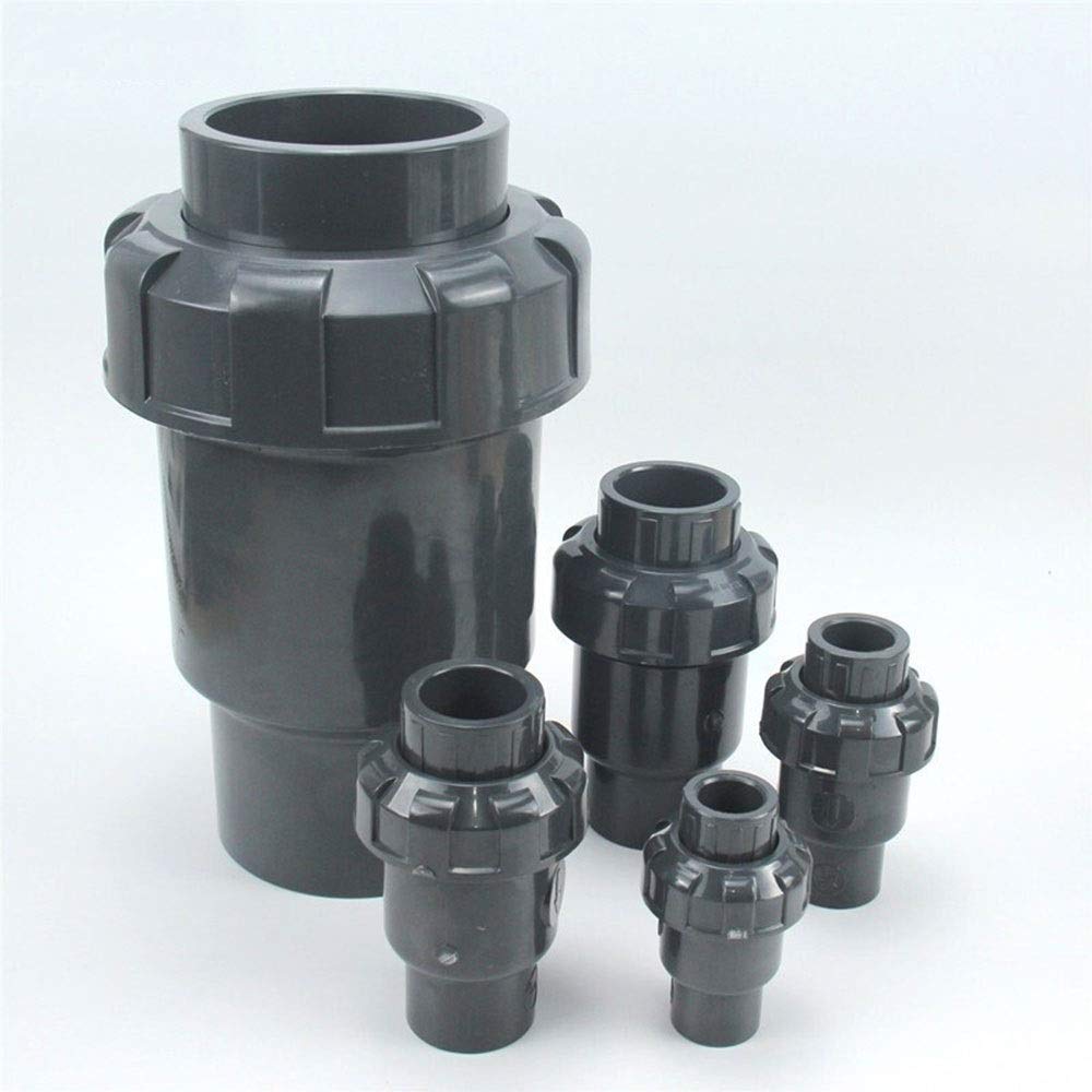 Válvula de bola, válvula de retención de 1 pieza, accesorios de tubería de PVC de 20 mm, 25 mm, 32 mm, piezas del sistema de plomería, conector de tubo de agua, valor de retención de tubería de agua