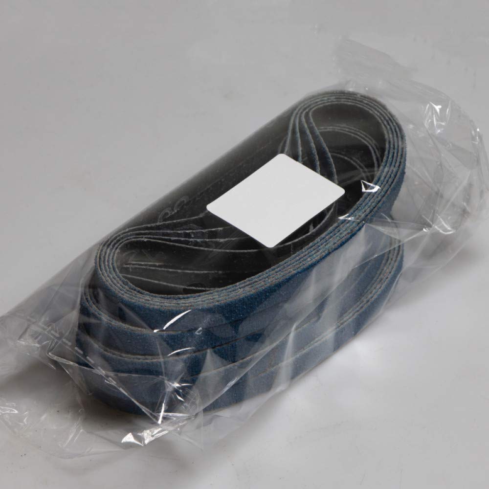 25 Piezas 10x330mm 3/8 '' x13 '' Bandas de lijado Banda de lijadora azul de circonio Grano 40 60 80120 Banda abrasiva, 10 x 330 mm, 60, gruesa