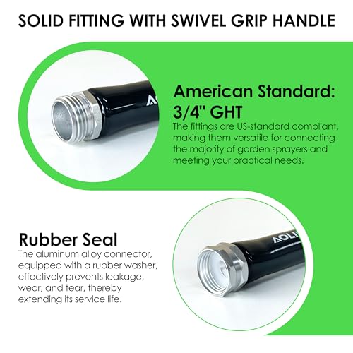 Image of RV Drinking Water Hose 75FT, Lead-Free, Fabric Reinforced, Lightweight, 3 /4 GHT Fitting, Abrasion Resistant