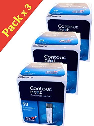 Contour-Next Bayer Blood Glucose Test Strips, 150 Count - (3 x 50)