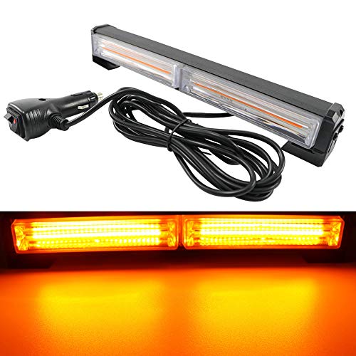 Auto Blitzer, HEHEMM Frontflitzer 36W COB 12-24V Blitzlicht Notlichtleiste für LKW (Gelb)