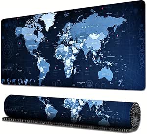 World Map Gaming Mouse Mat – 800 X 300 Mm, Non-Slip