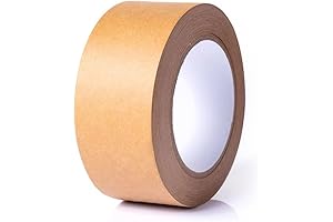 Brown Paper Box Packing Tape 2 Inch x 150 Feet, Eco-Friendly Biodegradable Kraft Packaging Tape