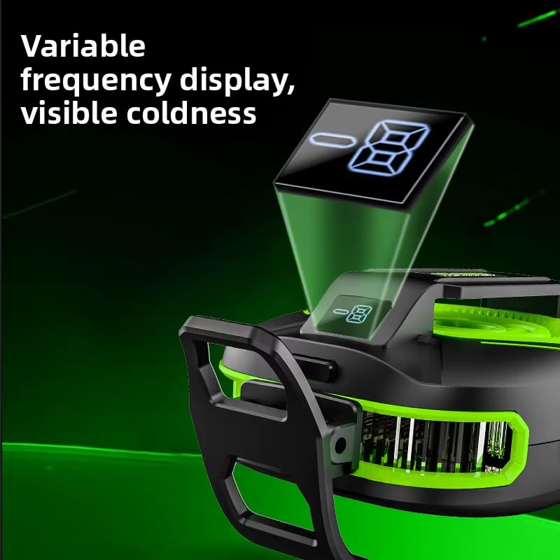 Image of USB Fan Magnetic Mobile Cooling Fan with 3000mAh Rechargeable Battery, Fast Ultra Cooling Wireless Phone Radiator for Gaming, Freezing Cooler for Android & iPhone Smartphones Use
