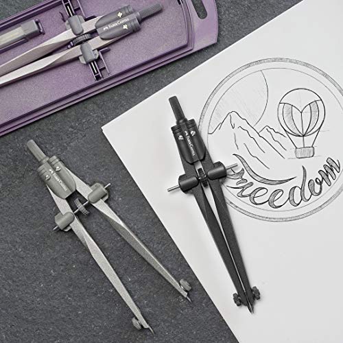 FABER-CASTELL 174530 - Schnellverstellzirkel Stream, Blackstone, 1 Stück