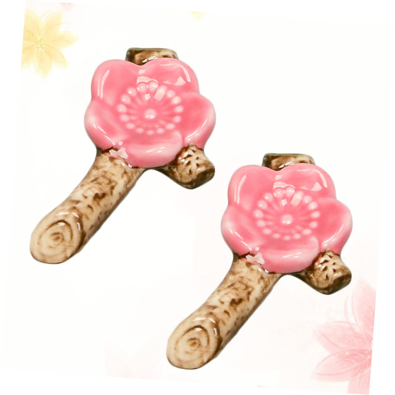 MAGICLULU 3 Ensembles Oreiller Baguettes Repose-Baguettes en Cerise Porte-ustensiles Repose-cuillère Cerise Vaisselle Supports À Ustensiles Porte-Baguettes Rouge 6 Pièces * 3