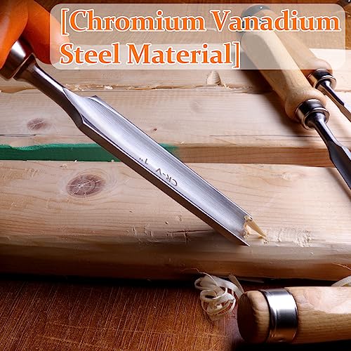 image for Atoplee Wood Carving Gouge Chrome Vanadium Steel Semi-Circular Carpent