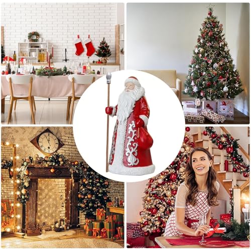 Figurines de Père Noël en résine de collection pour décoration de table