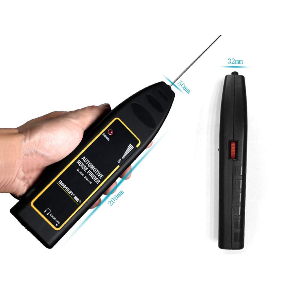 Asudaro Stéthoscope électronique Automobile, Automobile Moteur Sonde De Diagnostic Mécanique Et Casque Détecteur de Bruit Automobile Outil Réparation Moteur Stéthoscope de Moteur Voiture