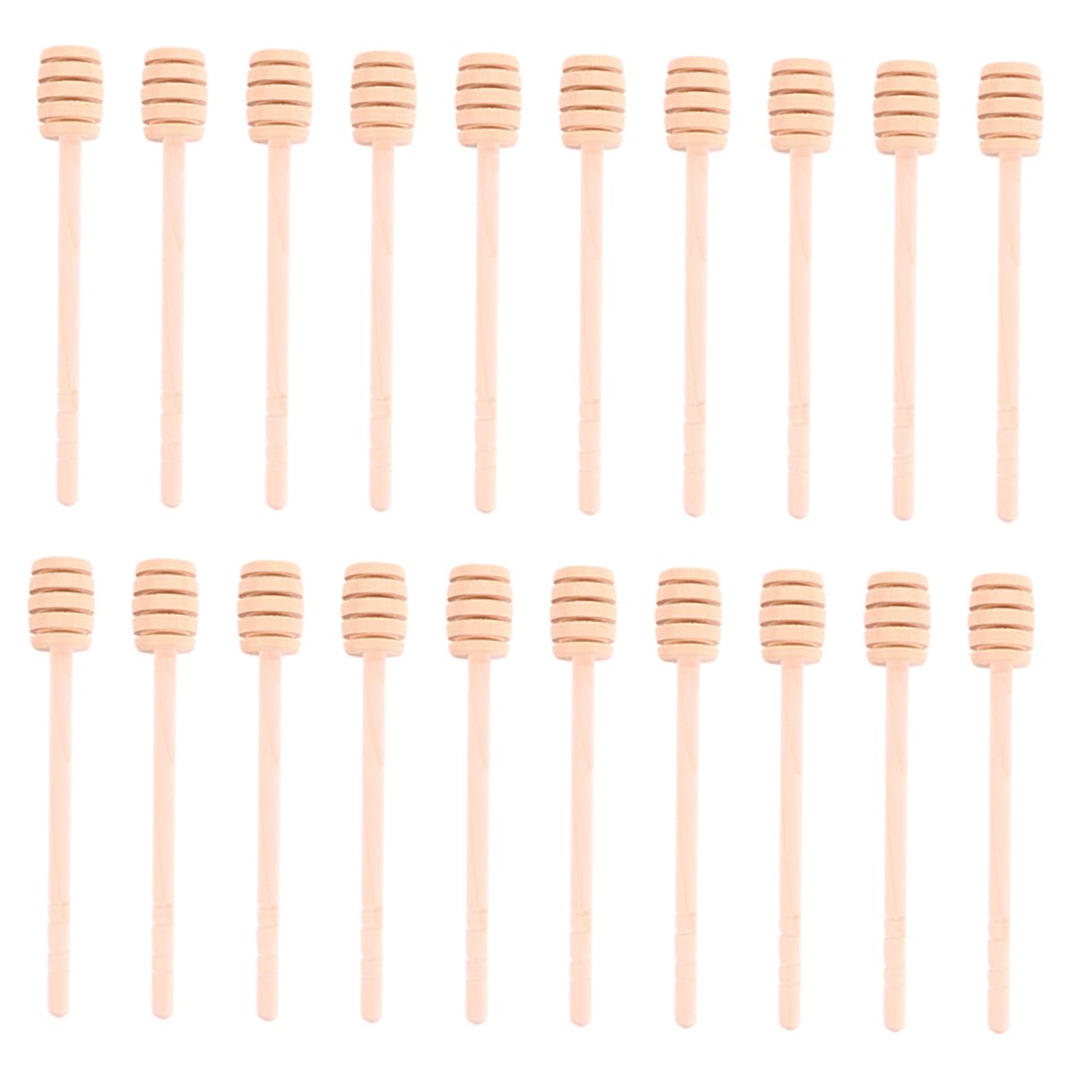 JECOMPRIS Honey Stick Stirring Rod Set 20pcs Wooden Stirring Rods Honey Drinking Stick Easy to Clean