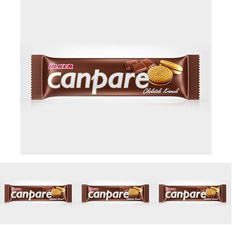 ÜLKER Canpare Çikolatalı Kremalı Bisküvi, 81 Gr (4 paketi)