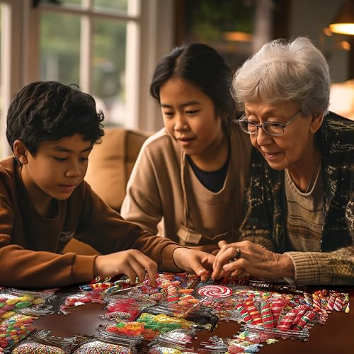 Rompecabezas Candy Store de 500 piezas de White Mountain Puzzles | Piezas grandes, regalo para adultos y familia, 18" x 24" miniatura 5