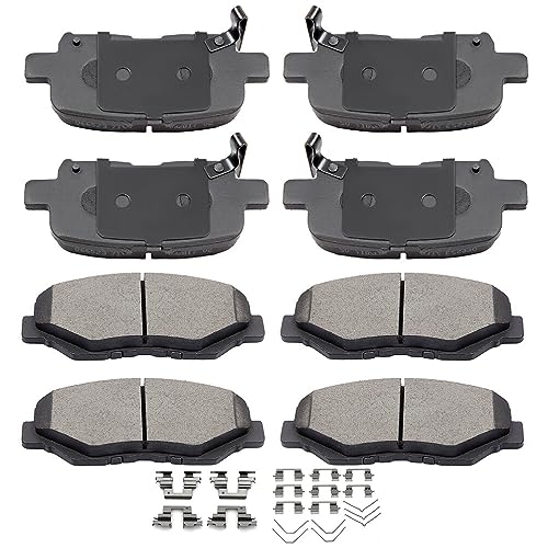 cciyu D914 D865 8pcs Front & Rear Ceramic Brake Pads Kits