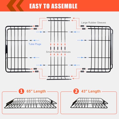 image for MeeFar Roof Rack Carrier Basket Universal Rooftop 65