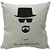 2 pezzi Breaking Bad Fodera per cuscino Fodera per cuscini in lino Copridivano per auto Federa decorativa per la casa-450mm * 450mm, 3
