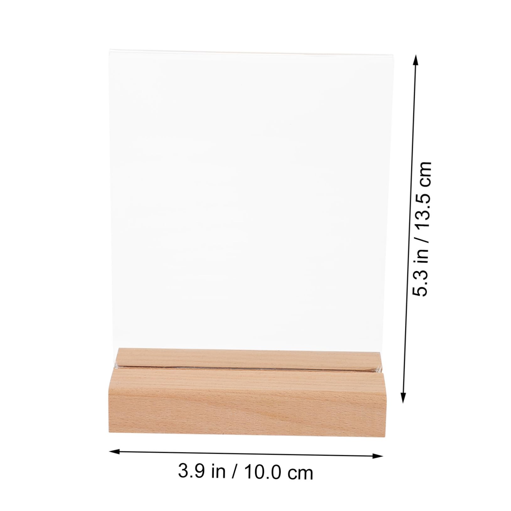 PRETYZOOM Wooden Base Display Holder for Table Menu 3pcs Set Sturdy and Sturdy Stand for Shop and School