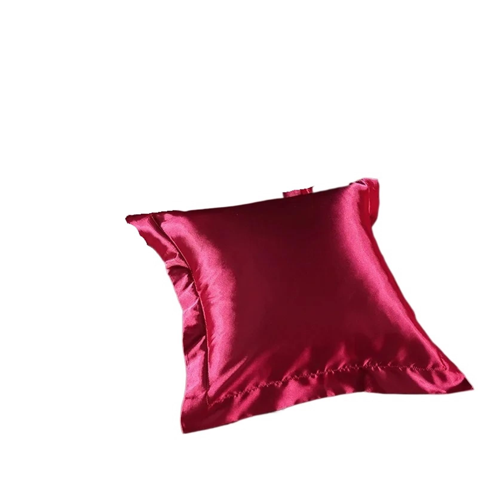 Silk Pillowcase Silk Satin Square Pillowcase Throw Pillow Pillowcase Solid Color Washed Silk Simulation Silk 50x50cm