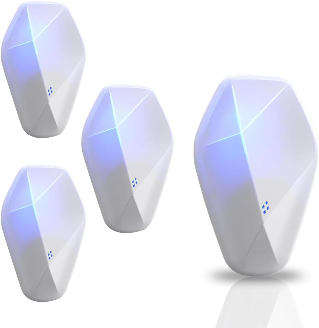 Ultrasonic Pest Repeller Plug in, Electronic Pest Repellent, Powerful Mouse Repellent, Indoor Plug in for Insects, Mice, Ant, Spider, Rodent, Roach, Wide Frequency Range Pest Control, 4Pack