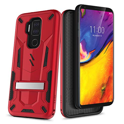 Phonelicious ATT Maestro Plus, Cricket Influence Case with Stand Heavy Duty Rugged Slim Durable Hybrid Dual Layer Shockproof Phone Cover Compatible with Cricket Influence (Red)