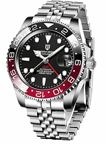Pagani Design Pd-1662 Waterproof Mechanical Automatic Stainless Steel Mens Analog Watch 40Mm (Coke - Jubilee Bracelet), Dial_Black (B09Q13VFVQ) Amazon Price History, Amazon Price Tracker