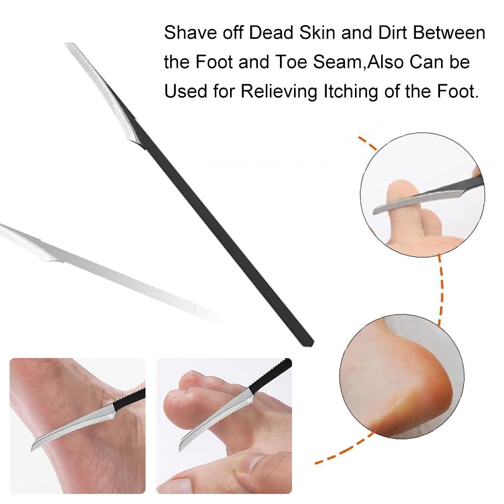 Cuchillo de Pedicura, Removedor de Callos Para Pies, Lima de Pie de Maíz de Piel, Cuchillo de Pedicura, Lima de Pie Raspador de Callos, Raspador Removedor de Callos de La Piel, Raspador de Pedicura