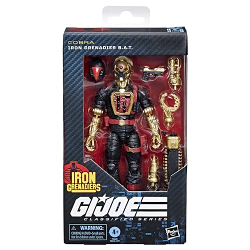 Image of G.I. Joe Classified Series #134, Iron Grenadier B.A.T., Collectible 6 Inch Action Figure with 9 Accessories