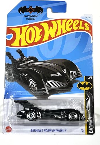 Hot Wheels Batman & Robin Batmobile Black - 1:64 Die-Cast Car - Car - Die-cast car - Kids - Children and Adults (Batman/Superhero Fans) - Male