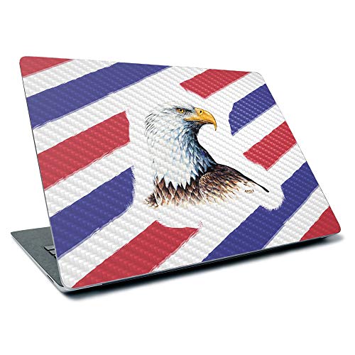 Image of MightySkins Carbon Fiber Skin for Microsoft Surface Laptop 3 13.5 inch (2019) - Eagle Head,Textured Carbon Fiber Finish,Easy to Apply, Remove, and Change Styles,