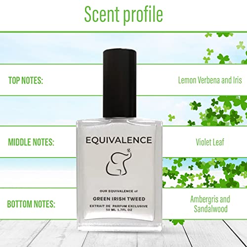 Equivalence Of Green Irish Tweed Extrait De Parfum (1.7 Fl Oz) - Long Lasting 12-14 Hours Perfume Oil Concentrated Spray For Men, Women, All Skin Types - 99% Same Fragrance #TOP4