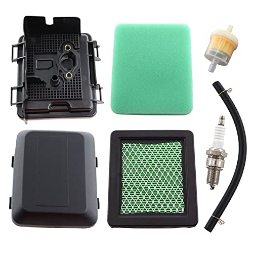 MCHNIC Luftfilter Luftfilterdeckel Luftfiltergehäuse für Honda GC135 GCV135 GC160 GCV160 GCV160LA GC190LA GCV190 Motor HRB216 HRS216 HRR216 HRT216 HRZ216 Rasenmäher Ersatzt 17231-ZM0-000 17220-ZM0-000 Cover