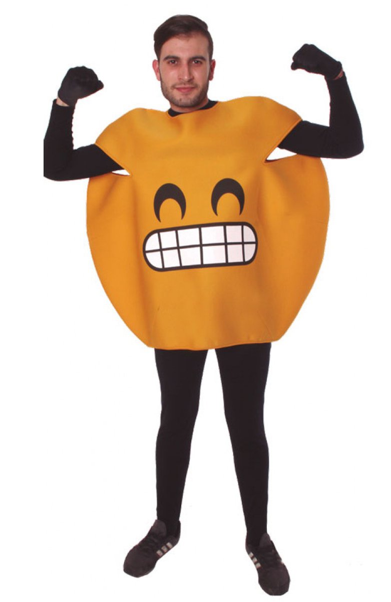Eurocarnavales – cs925818 – emoticone Smile Costume Tamaño M , Modelos/colores Surtidos, 1 Unidad
