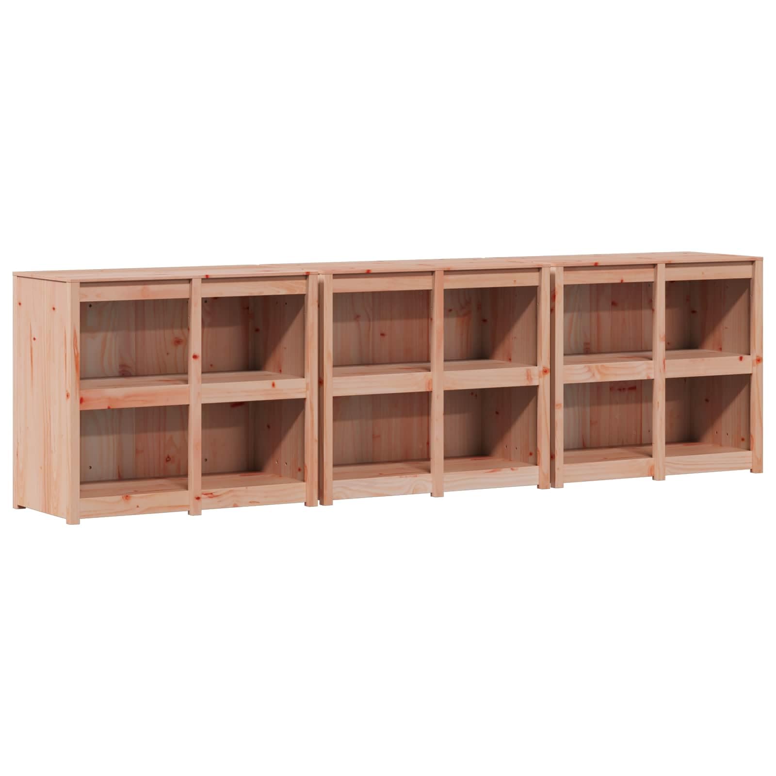 MEPPEL Outdoor Kitchen Cabinet 3 Pieces Douglas Wood 318x55x92 cm