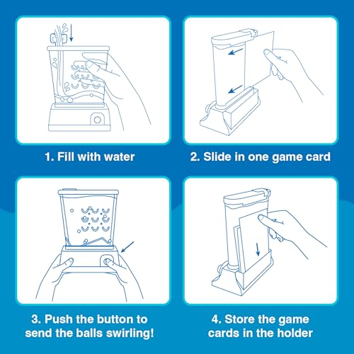 Image of Original Waterfuls Handheld Games, Kids Retro Travel Games, Fidget Toys | Retro Travel Games, Fidget Toys, Water Games, Kids Games, Screen Free, 6 Interchangeable Back Panels