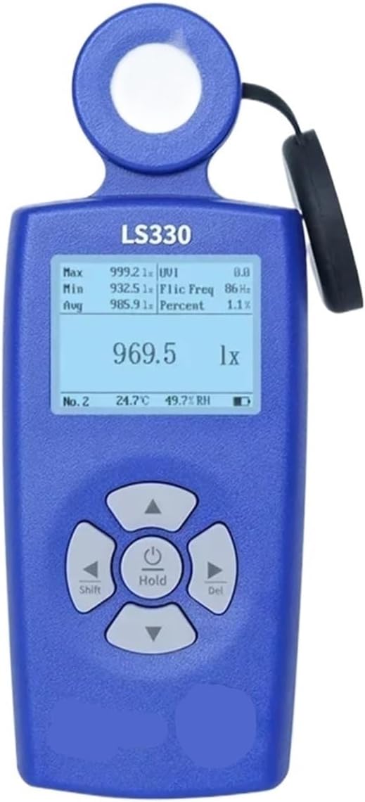 Light Meter, LS330 Spectral Illuminance Meter Luxometer Light Digital CCT UVI CRI Ra Lx FC Flicker Frequency,Light Meter Photography