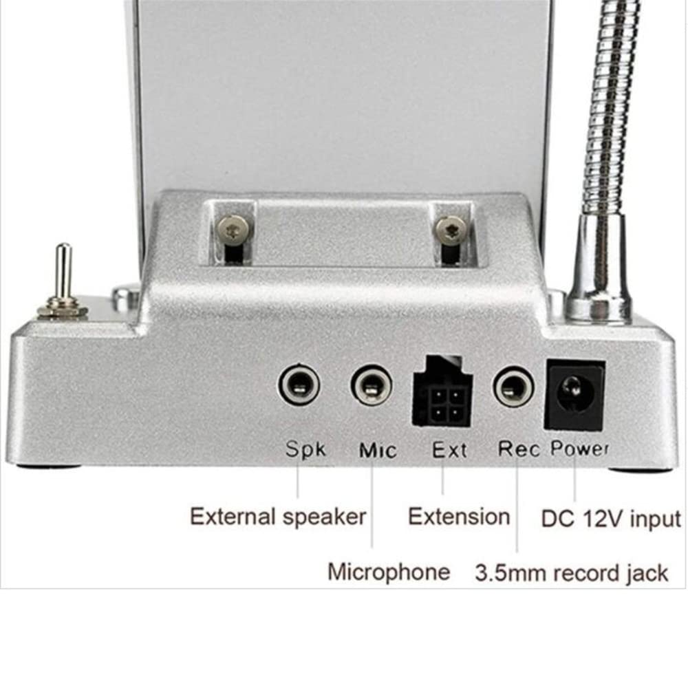 Sistema de Altavoces de Ventana, Sistema de intercomunicación de mostrador de Doble vía, micrófono y Altavoz Adecuado para Tienda, Oficina, Hospital, Banco