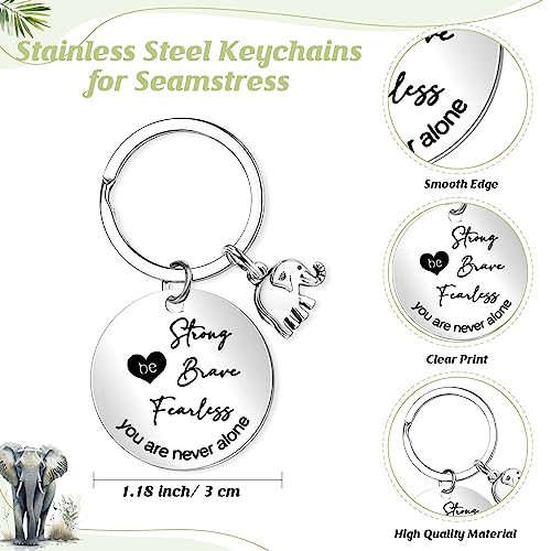 Inbagi 3 Pcs Elephant Gifts for Women Cosmetic Bag Coffee Mug with Keychain for Elephant Lovers Birthday Christmas4