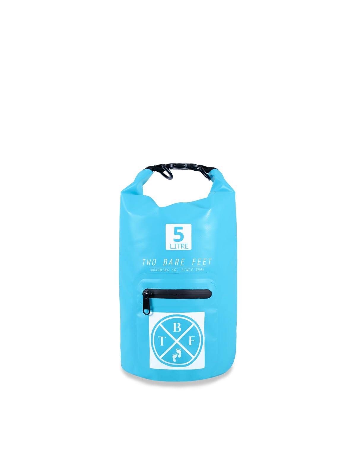Two Bare Feet Waterproof Dry Bag - Lightweight Roll Top Sack for Swimming, Kayaking, Paddleboarding, Hiking, Camping & Beach - Keep Gear Dry & Safe (Aqua, 5L) — image 1