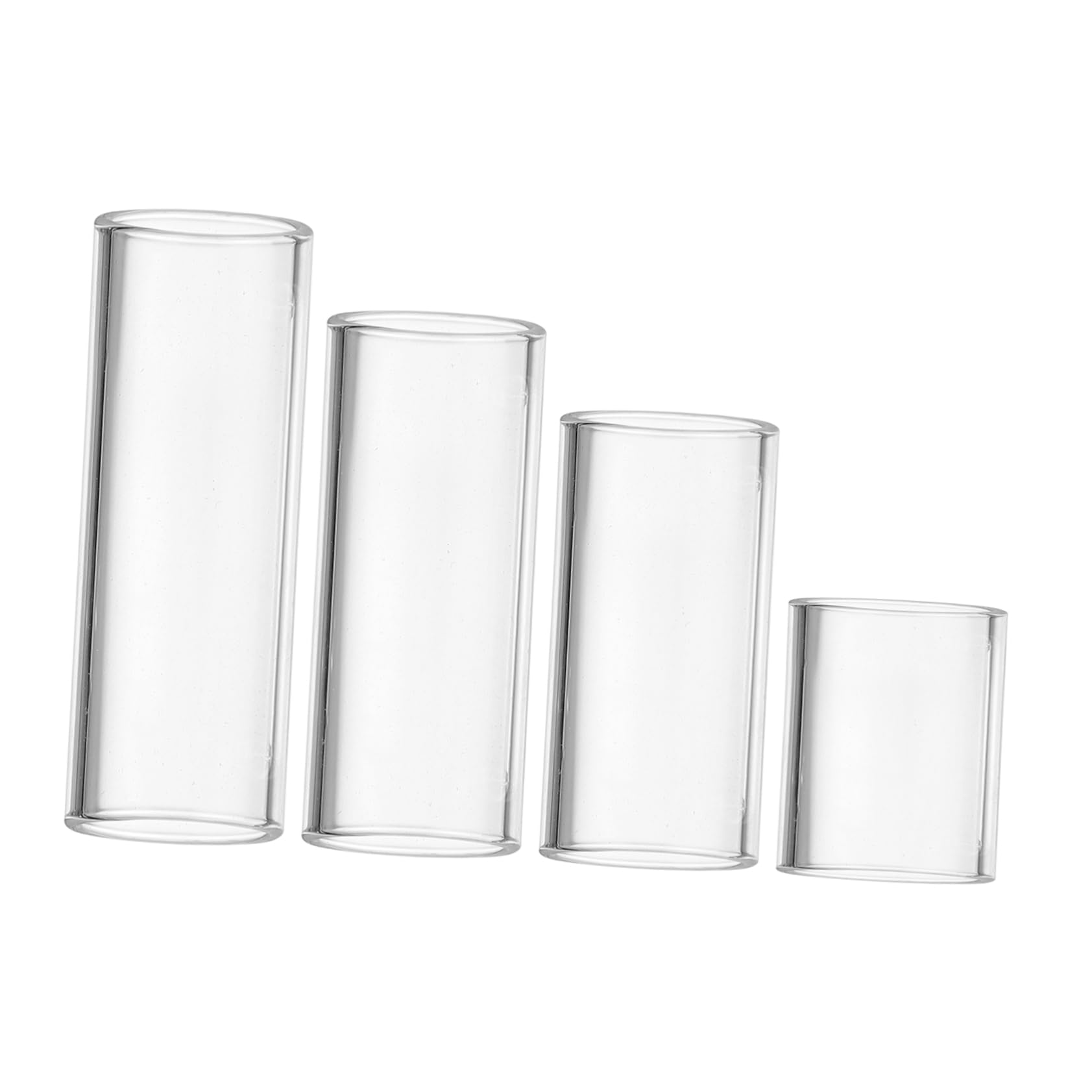 Toyvian Professional Guitar Slide Pad 4 Pack Guitar Bends Slide Bar for Guitarists