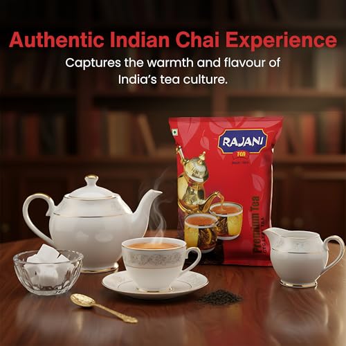 Image of RAJANI Premium Leaf Tea Powder (250gm), Pure Assam CTC Process Kadak Chai Patti | Rich Flavoured Premium Black Tea Powder with Strong & Refreshing Aroma