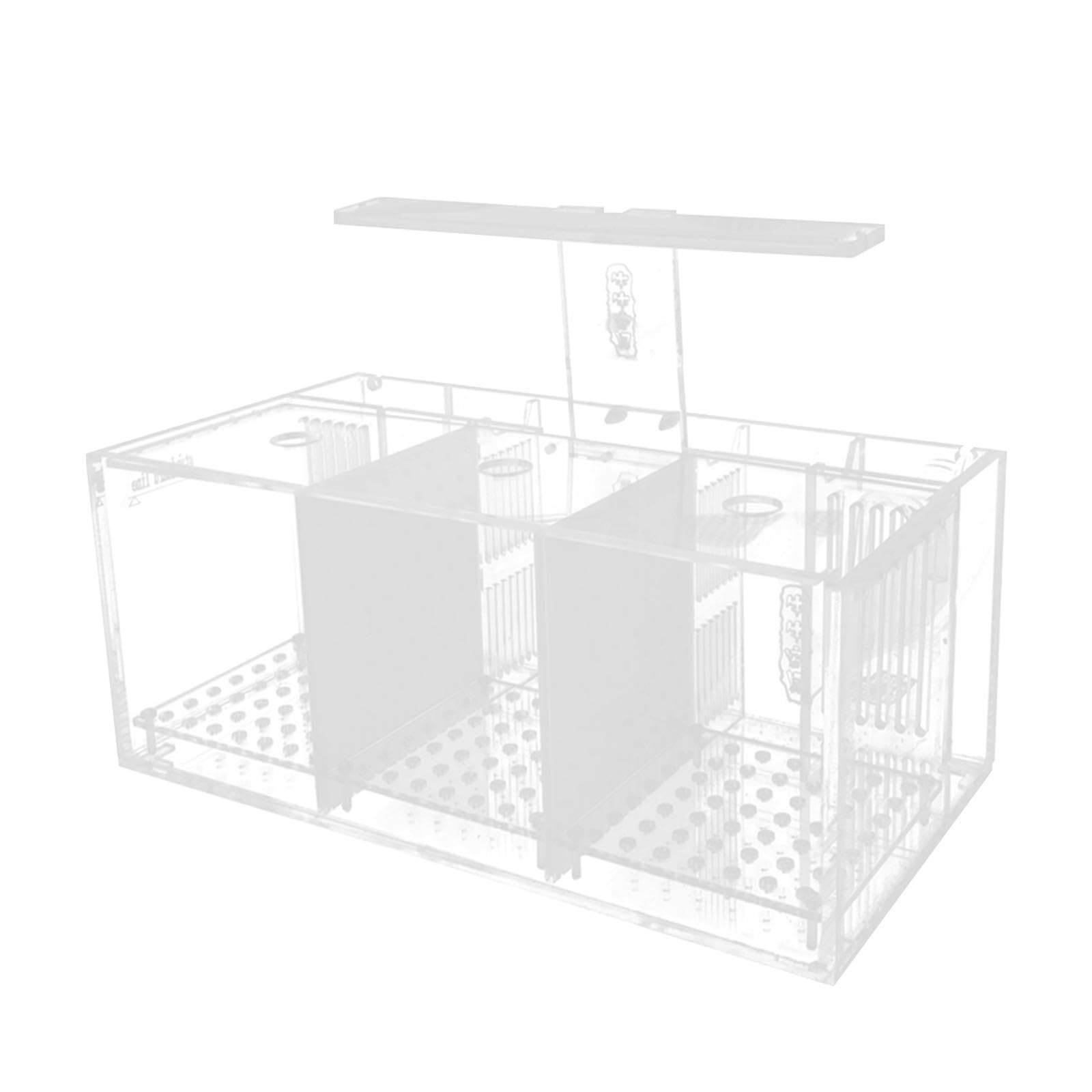 Aquarium Betta-Zucht-Becken, Mini-Aquarium, Transparenter Desktop-Kampffisch-Tank, Acrylic Garden Office Fish Breeding Box