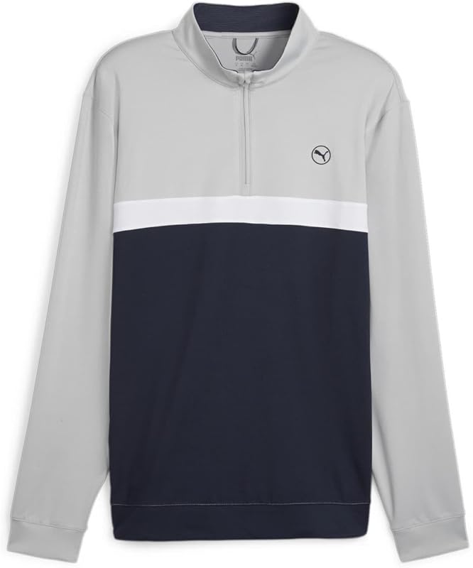 PUMA - Sudadera para hombre, color gris y negro
