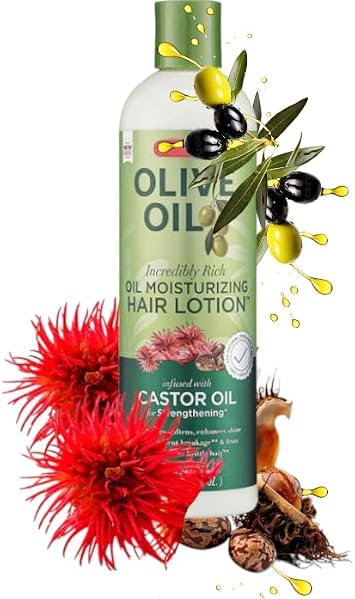 Olive Oil Incredibly Rich Moisturizing Hair Lotion with Castor Oil for Strengthening New and improved Bigger Packing 251mlMl