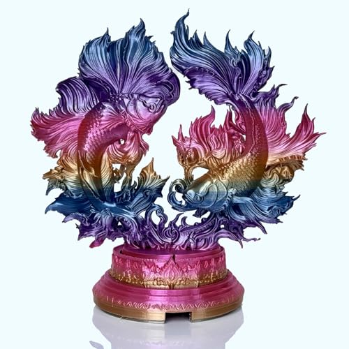 Image of PLA Filament 1.75mm, Fast Color Change Silk Rainbow, Glossy Multi Color 3D Printer Filament, Quick Rainbow PLA Filament for FDM 3D Printing, 1kg Spool