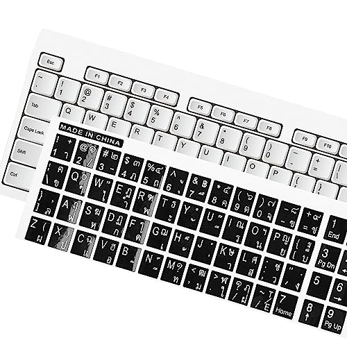 Adhesivos para teclado inglés y tailandés uxcell miniatura 2