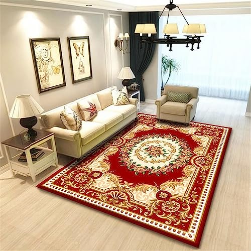 Tapis d'entrée résistant rouge pour protéger le sol des passages