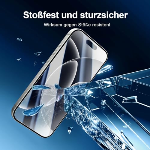 NEW'C für iPhone 18 Pro für Panzerglas Schutzfolie – Ansicht 6