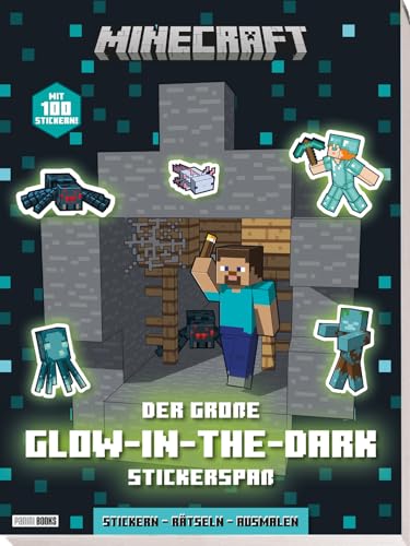 Minecraft: Der große Glow-in-the-Dark Stickerspaß: Stickern - Rätseln -...